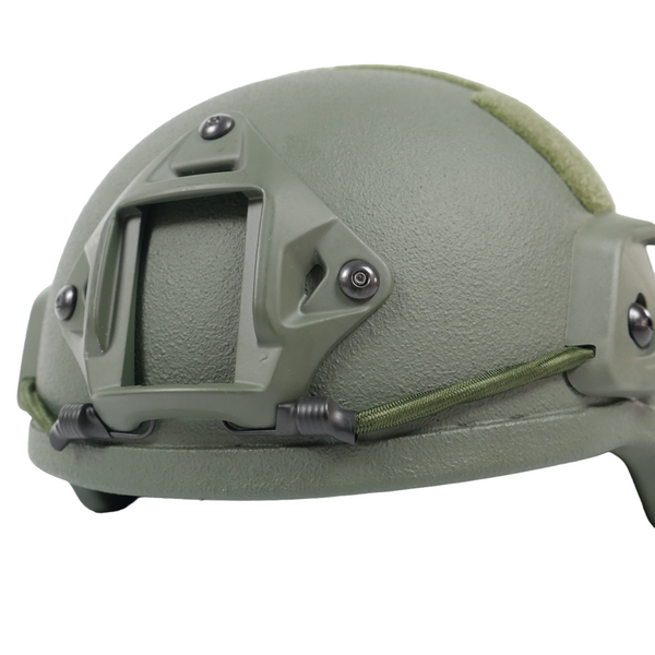 Шолом MICH 2000 з кріпленням Helmet PE NIJ IIIA.44 Хакі 7028 фото