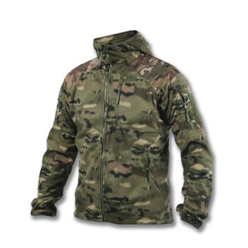 Кофта флисовая с капюшоном Kiborg Jacket Grid Fleece Multicam S 1243-S фото