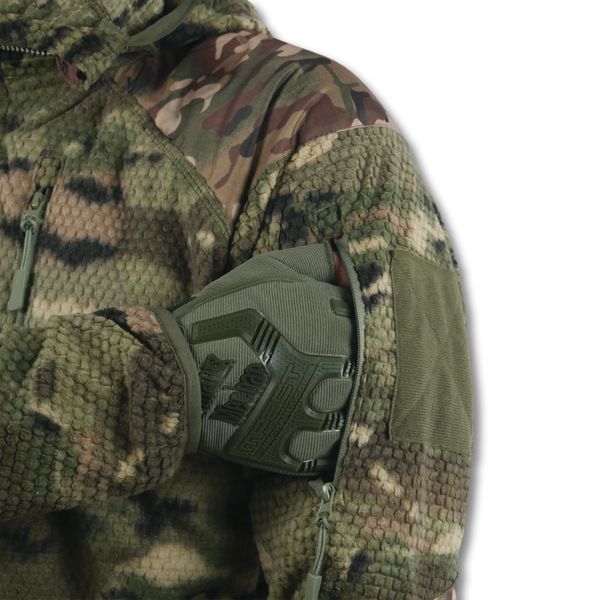 Кофта флисовая с капюшоном Kiborg Jacket Grid Fleece Multicam S 1243-S фото